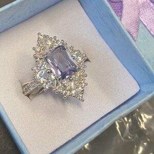 Bomb Party Retro Lab Created Tanzanite Ring